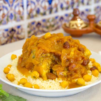 Cuscus de pollo dulce
