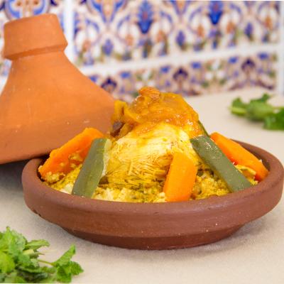 Cuscus de pollo con verduras 