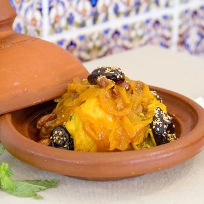 Tajine de pollo dulce